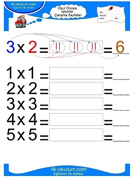 Çocuklar İçin toplam işlemi yaprak testleri 
